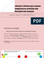 Período de Incubação e Fatores Que Causam Variações Temporais Na Evolução Das Manifestações Das Doenças