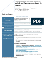 (AAB01) Cuestionario 2 - Verifique Su Aprendizaje de Las Unidades Estudiadas - HUMANISMO, UNIVERSIDAD Y CULTU