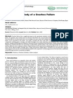 An Integrated Study of A Gearbox Failure.