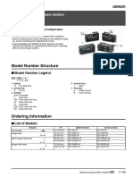 b060 DZ Special-Purpose Basic Switch Datasheet en