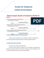 Plano de Trabalho Nutrição - Presencial - Adaptado