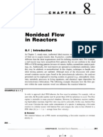 Nonideal Flow in Reactors: - Answer