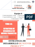 4.6 Estrategia de Desarrollo de Nuevos Productos