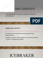 Ordinary Annuity