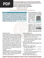 A Study On Financial Statement Analysis at Siflon Drugs Anantapur