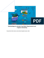 Methodology To Calculate Crop Water Requirements and Irrigation Scheduling