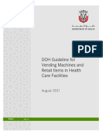 DOH Guideline For Vending Machines in Health Care Facilities