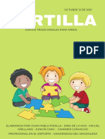 Cartilla Producto Final Del Proyecto "Implementación de Los Juegos Tradicionales en Las Clases de Educación Física de Los Estudiantes de 3er Grado"