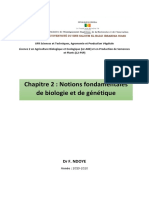 Chapitre 2-Notions Fondamentales de Biologie Et de Génétique