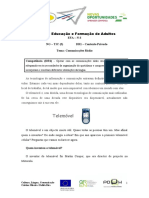 Curso de Educação e Formação de Adultos: Telemóvel