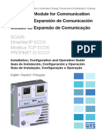 WEG Sca06 Eco5 Eco6 Eco7 Modulo de Expansao de Comunicacao 10003320700 Guia de Instalacao Portugues BR