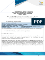 Guía de Actividades y Rúbrica de Evaluación - Tarea 4 - Realizar Simulaciones de Filtros Aplicando Herramientas Tipo Software