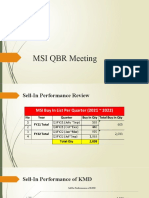 Msi QBR Meeting