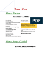 Flames Menu