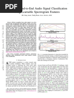 Spectnet: End-To-End Audio Signal Classification Using Learnable Spectrogram Features