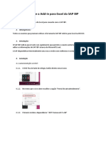 Orientações Sobre Instalação e Configuração Do Addin para Excel Do SAP IBP V1