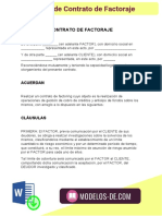 Modelo de Contrato de Factoraje