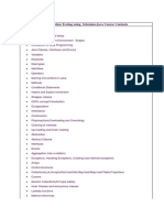 Selenium-Java CourseContents