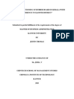 A Study On Functioning of Rubber Board in Kerala With Reference To Kannur District