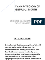 Anatomy and Physiology of The Edentulous Mouth