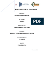 Instituto Tecnologico de La Chontalpa: Estadistica Inferencial