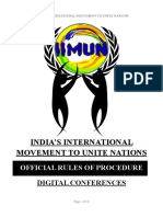 I.I.M.U.N. RoP For Digital Conferences