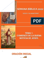 Tema 1. Comienzo de La Buena Noticia de Jesus