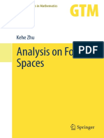 Analysis On Fock Spaces, Kehe Zhu (2012)