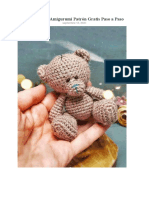 Llavero Lindo Oso PDF Amigurumi Patron Gratis