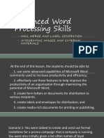 Advanced Word Processing Skills