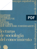 Roger Bastide Et Al - Lecturas de Sociologia Del Conociento