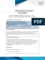 Guía de Actividades y Rúbrica de Evaluación - Unidad 2 - Paso 3 - Diseñar Una Solución de Conmutación de Circuitos y Paquetes