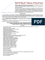 NORMA Oficial Mexicana NOM-197-SSA1-2000, Que Establece Los Requisitos Mínimos de Infraestructura y Equipamiento de Hospitales y Consultorios de Atención Médica Especializada.