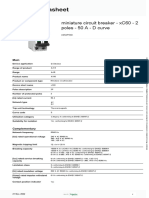 Miniature Circuit Breaker - Acti 9 xC60 MCBs - A9N2P50D