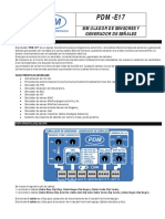 Manual PDM-E17 Simulador Sensores