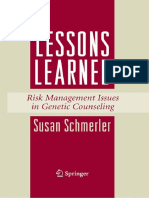 Lessons Learned - Risk Management Issues in Genetic Counseling (2007)