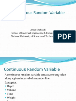 Continous Random Variable