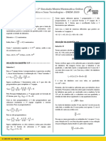 Versão Final 2º Simulado Mente Matemática ENEM 2020 Resoluções