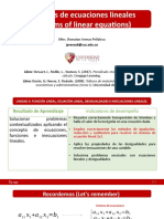 Clase 2 (Sistemas de Ecuaciones Lineales) Derecho 2022