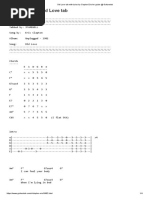 Old Love Tab With Lyrics by Clapton Eric