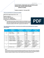 Tarifario Arbitraje PUCP