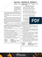 Lista de Questões Competência 5 - Habilidade 15 - ERROS (2, 3, 4, 6, 7, 8, 9, 10)