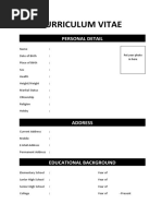 Format CV