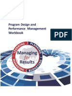 Program Design and Performance Management Workbook