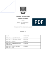 Phy098 Problem Solving Assignment