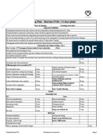 Training Plan and OJE