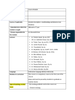 Modul Anesthesiology and Intensive Care Therapy