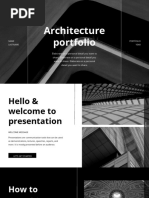 Black and White Minimal Architecture Portfolio Presentation