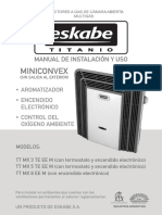 Manual Calefactores Eskabe TT MX Multigas