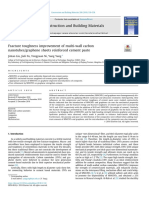 Fracture Toughness Improvement of Multi-Wall Carbon Nanotubes Graphene Sheets Reinforced Cement Paste